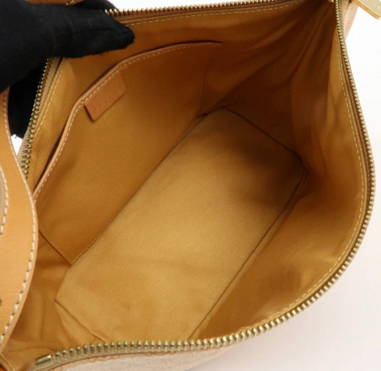 Celine Macadam Hand Bag - Beige, PVC Leather
