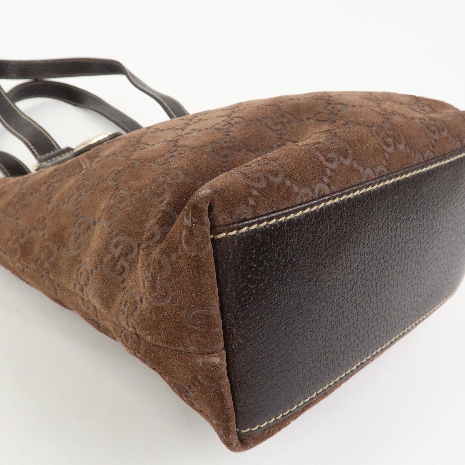 Gucci Tote Bag - Brown, Suede Leather