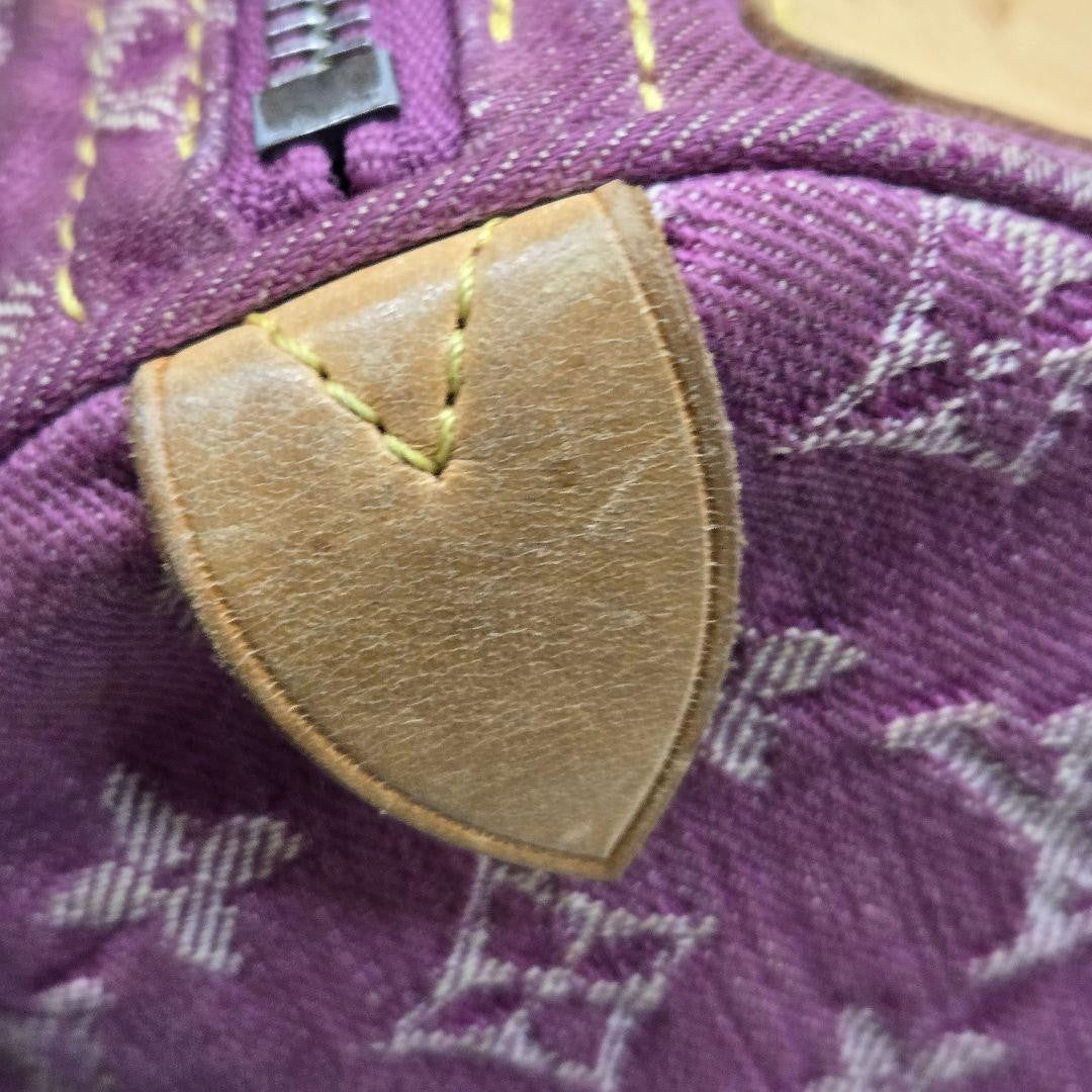 Louis Vuitton Monogram Denim Neo Speedy Handbag - Pink x Beige, Denim Leather