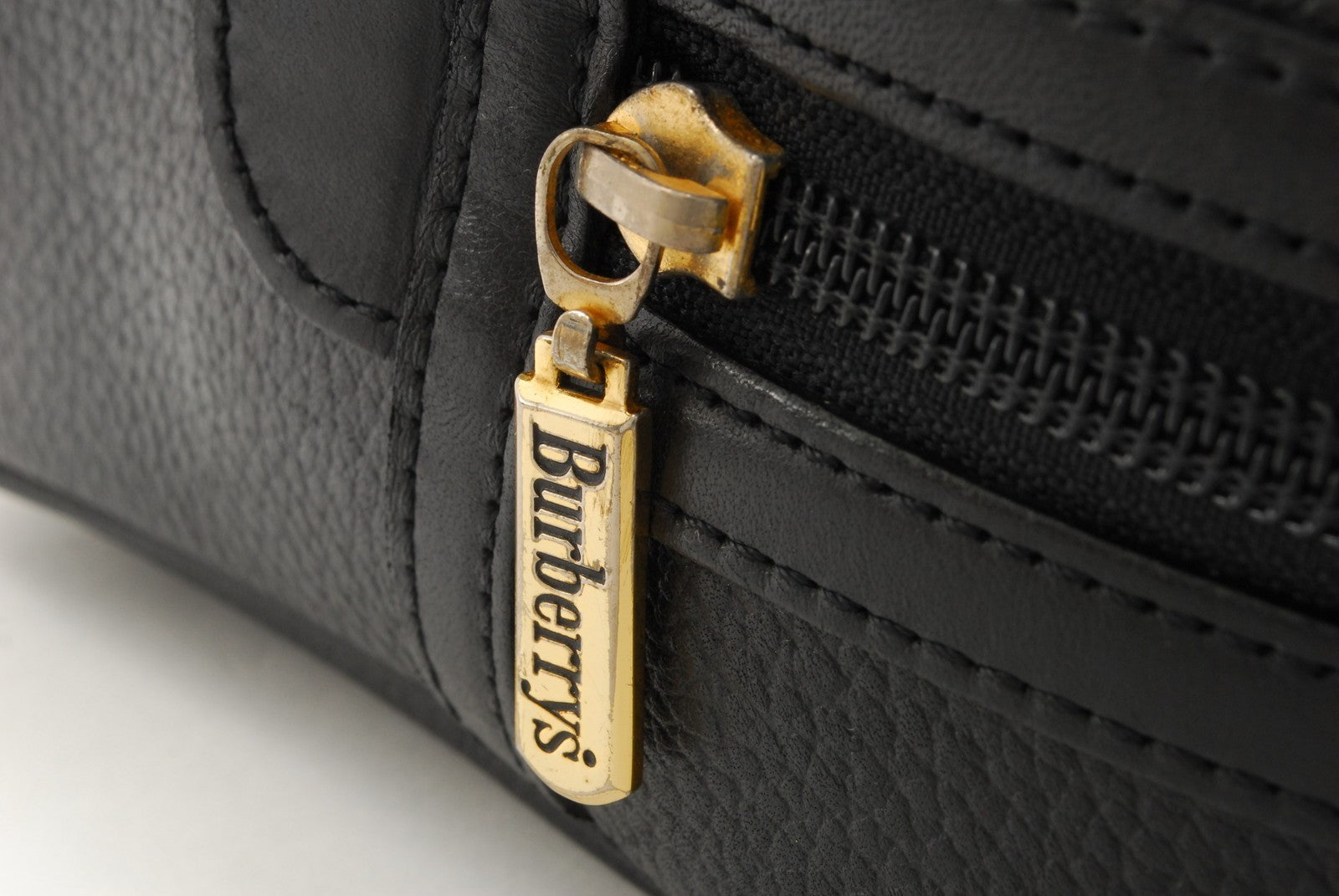 Burberry Nova Check Hand Boston Bag - Black, Leather