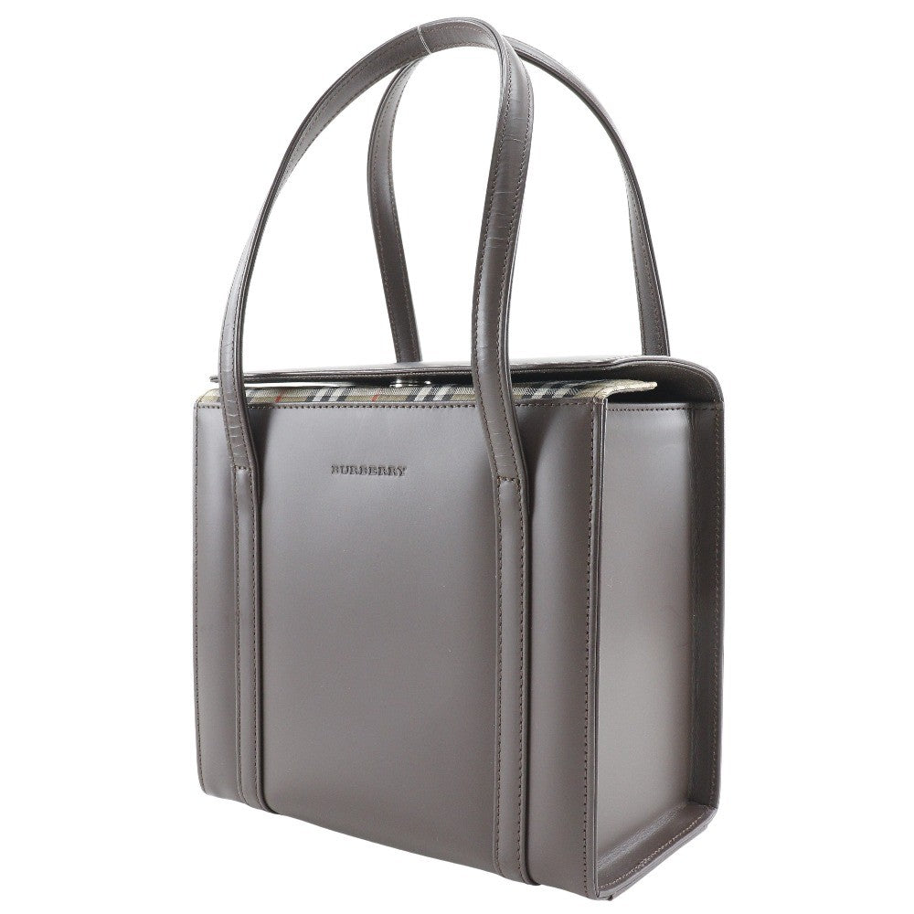 Burberry Box Handbag - Brown, Calfskin