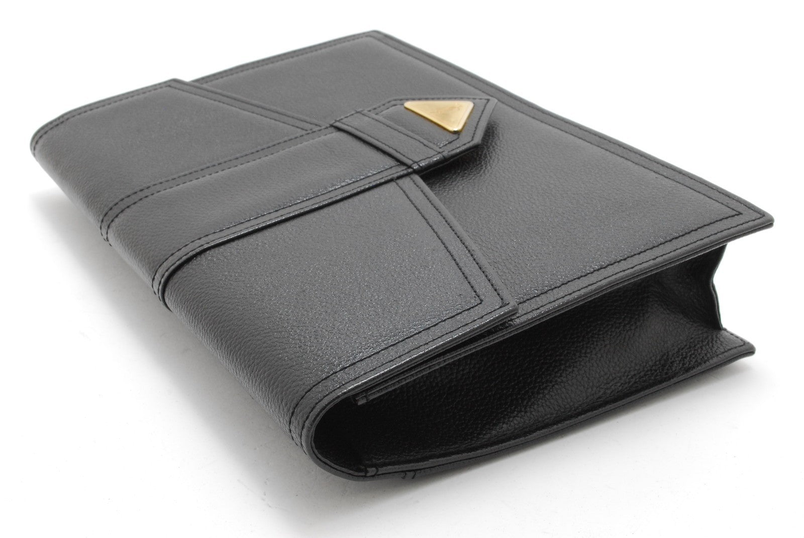 Saint Laurent YSL Clutch - Black, Leather