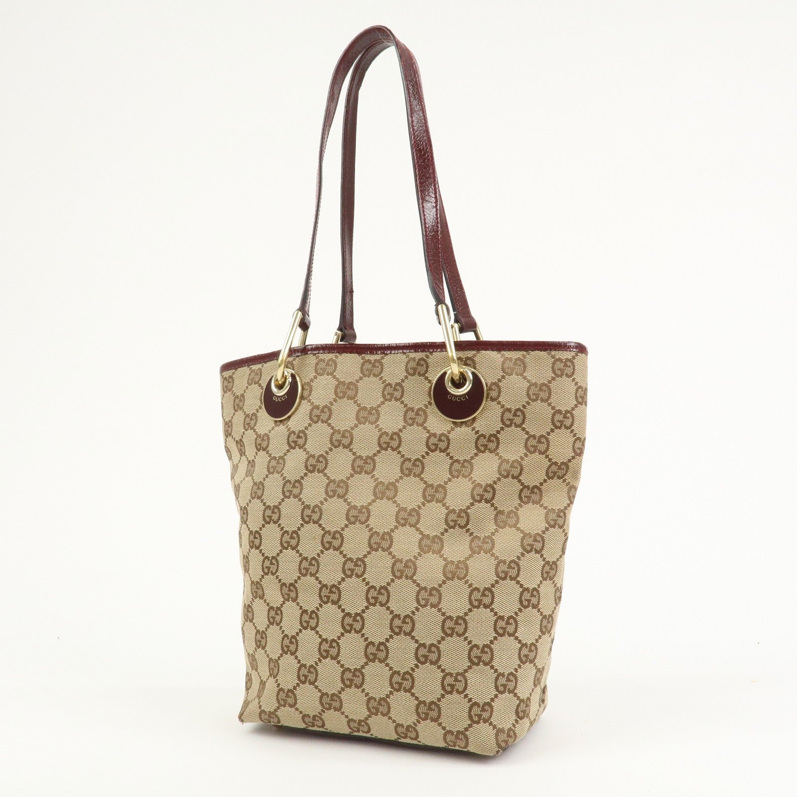 Gucci Tote Bag - Brown Bordeaux, GG Canvas Leather