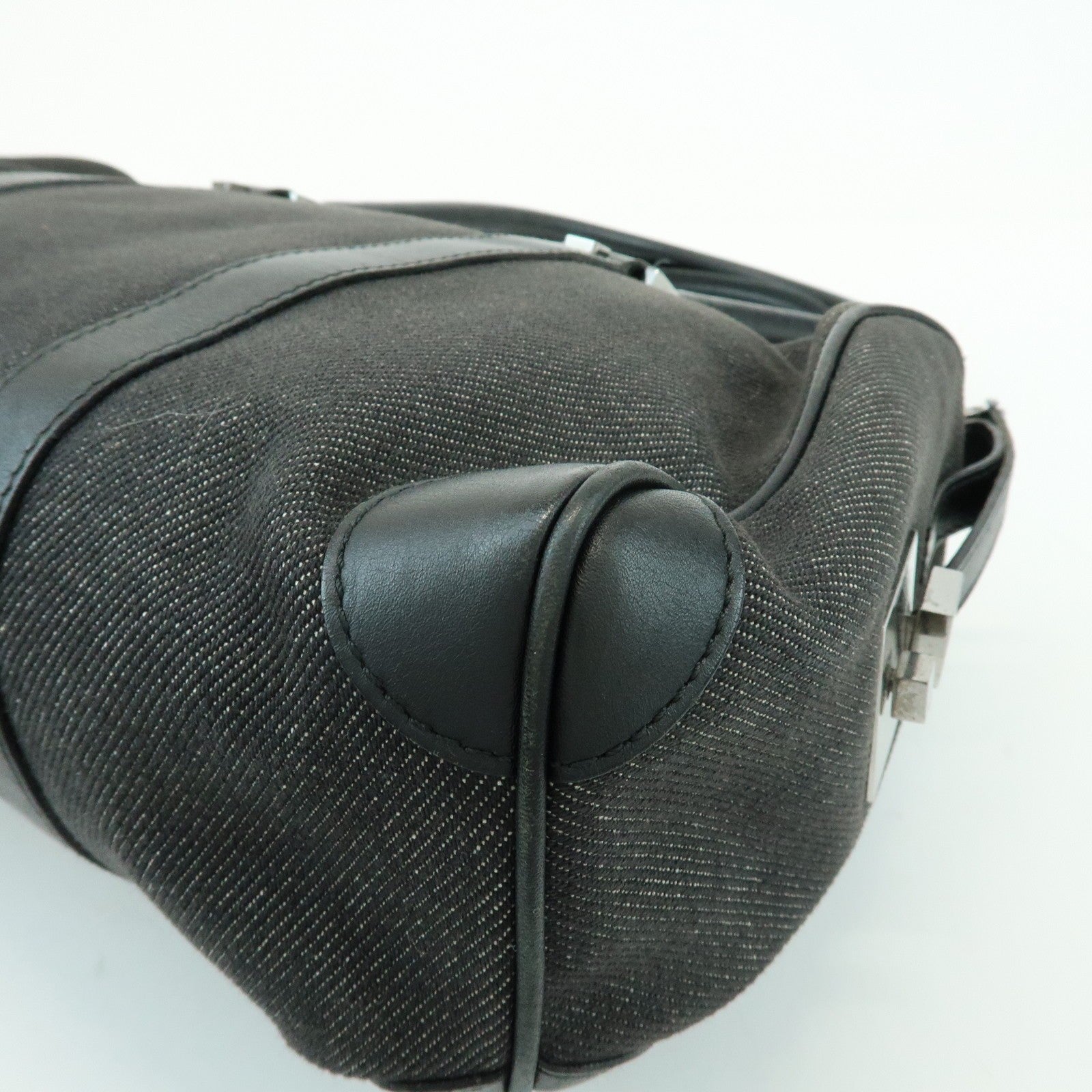 Gucci Boston Bag - Black, Dark Grey, Canvas