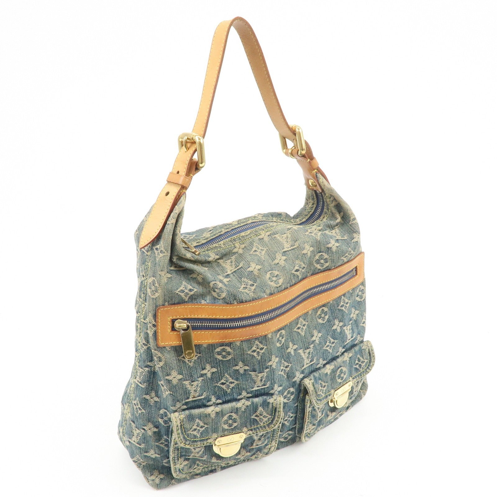 Louis Vuitton Denim Shoulder Bag - Blue, Monogram Denim