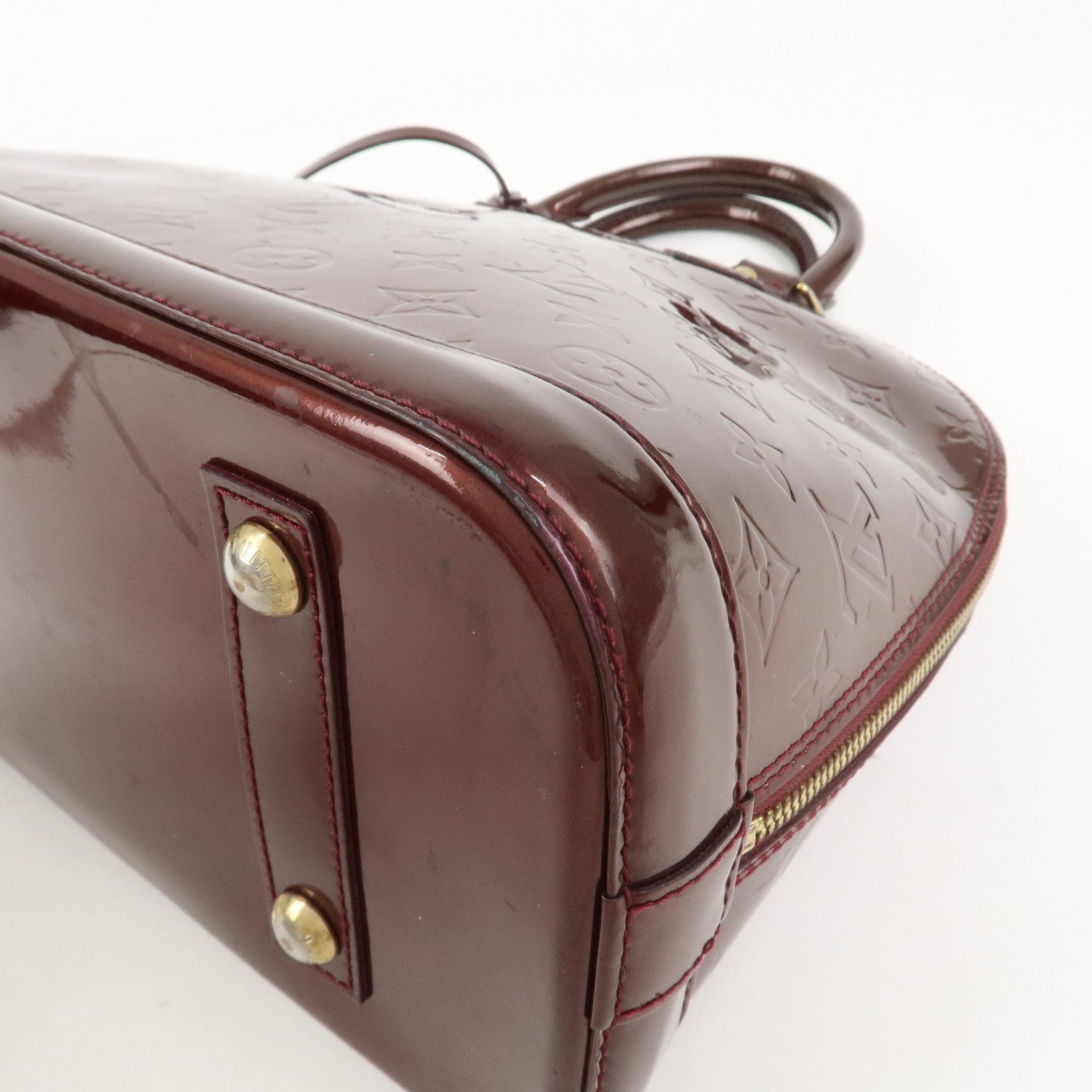 Louis Vuitton Monogram Vernis Alma PM Bag - Rouge Fauviste, Vernis Leather