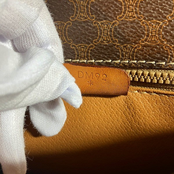 Celine Macadam Pattern Shoulder Bag - Brown, PVC x Leather