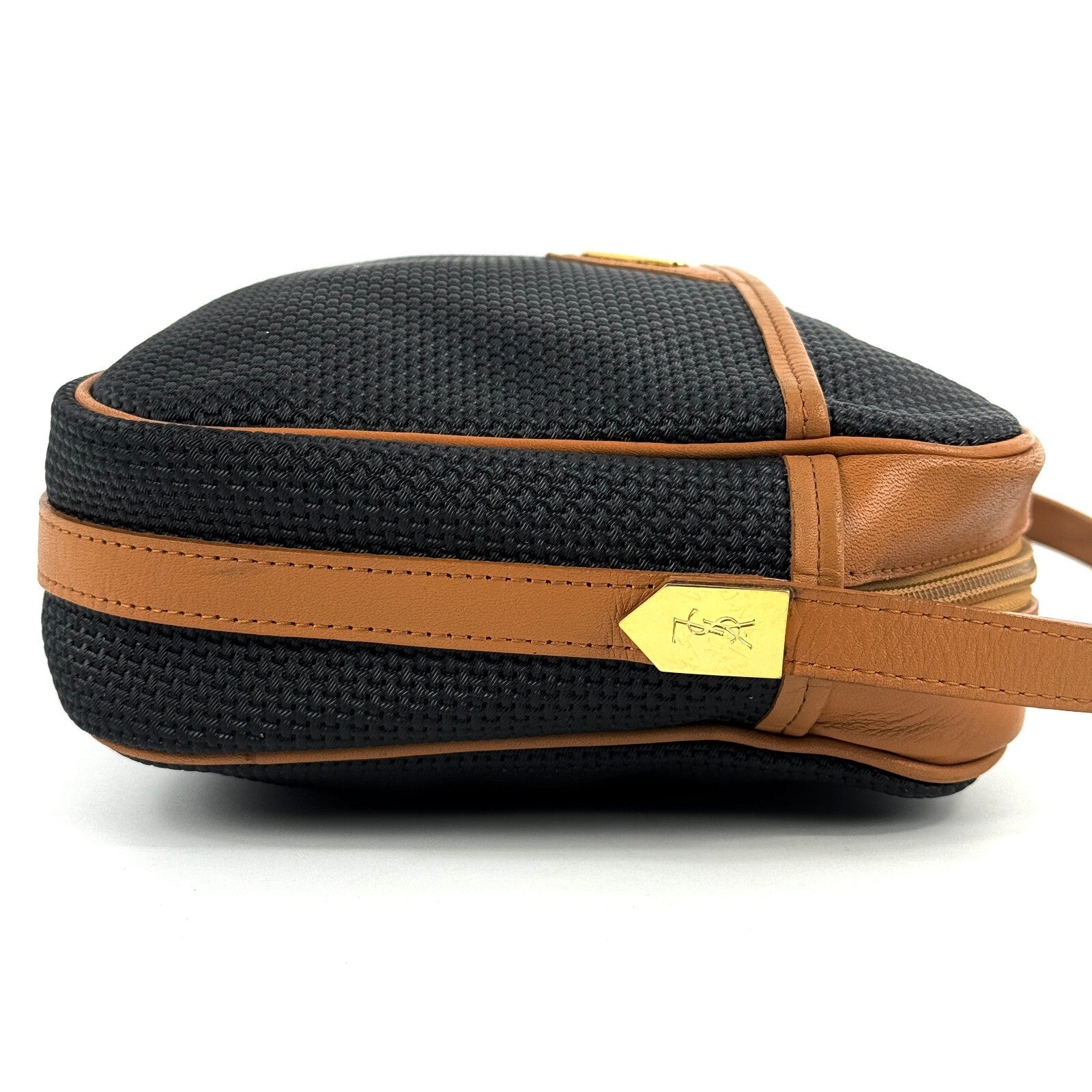 Saint Laurent Yves Shoulder Bag - Black, PVC Leather