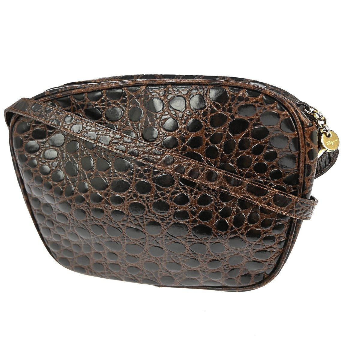 Salvatore Ferragamo Vara Shoulder Bag - Brown, Leather