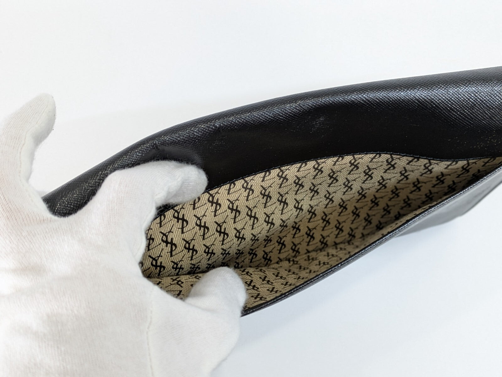 Saint Laurent Clutch Bag - Black, Leather Calfskin
