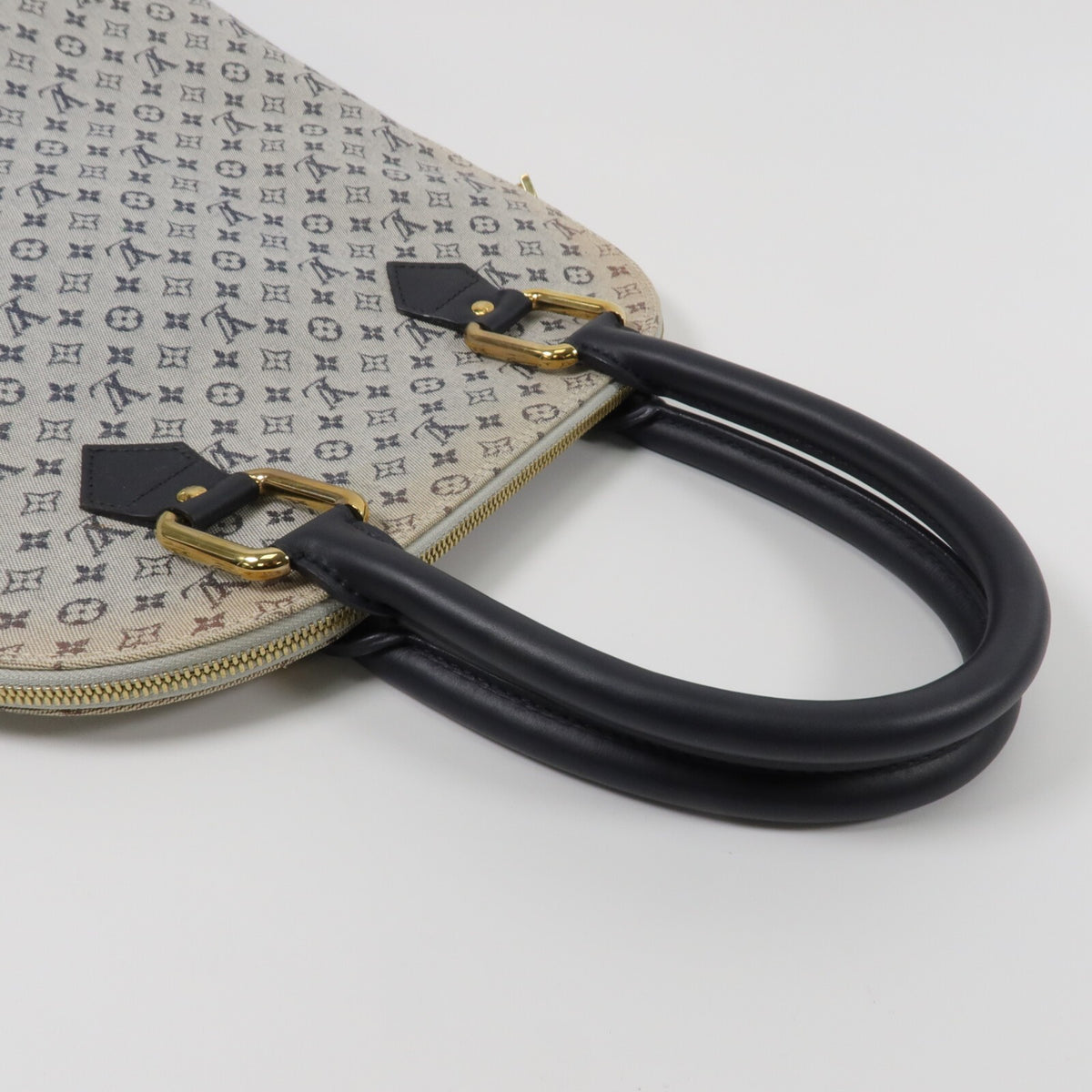 Louis Vuitton Alma Haut Handbag - Navy, Canvas