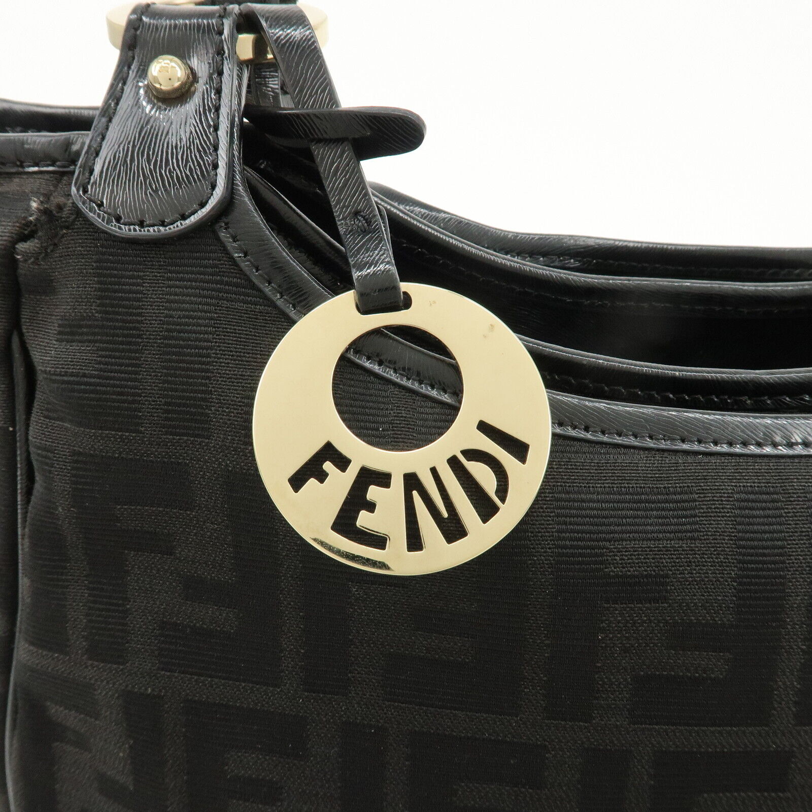 Fendi Zucca Tote Bag - Black, Canvas and Leather