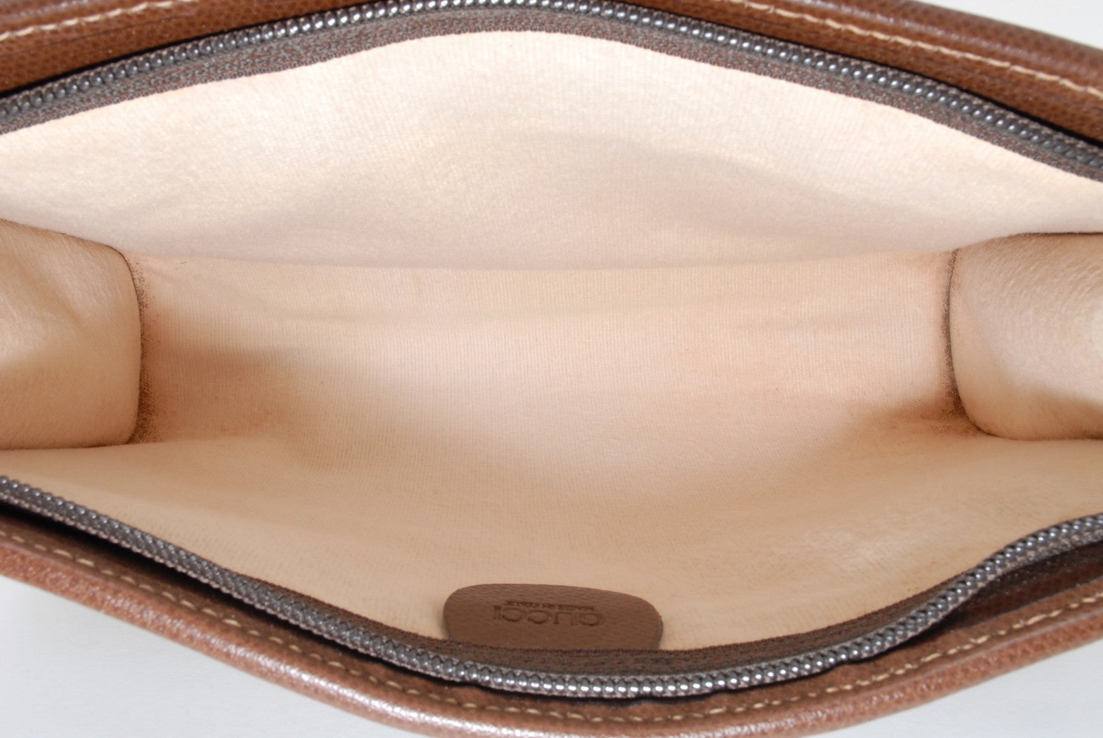 Gucci Sherry Clutch Bag - Brown, PVC Leather
