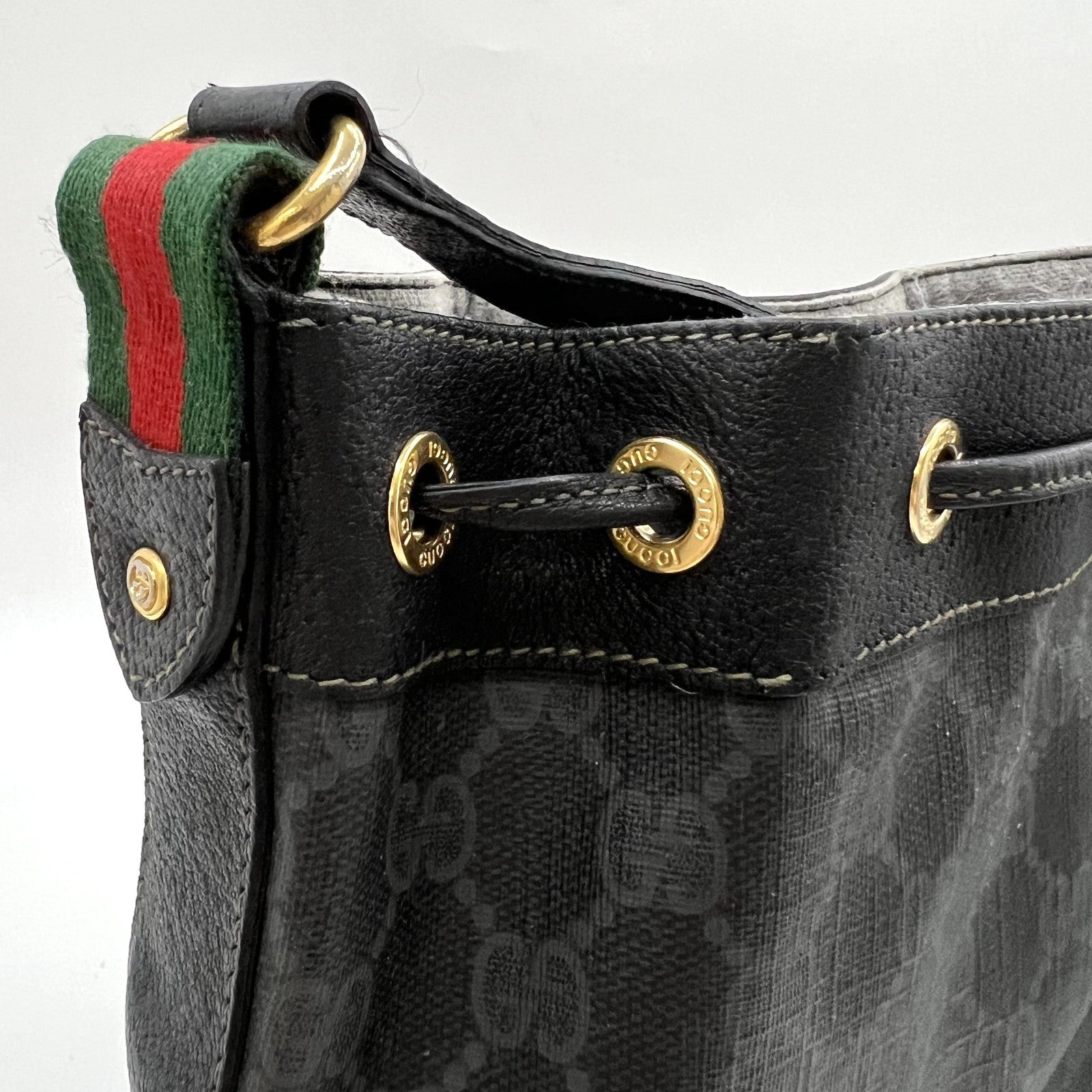 Gucci Sherry Line GG Shoulder Bag - Black, Leather