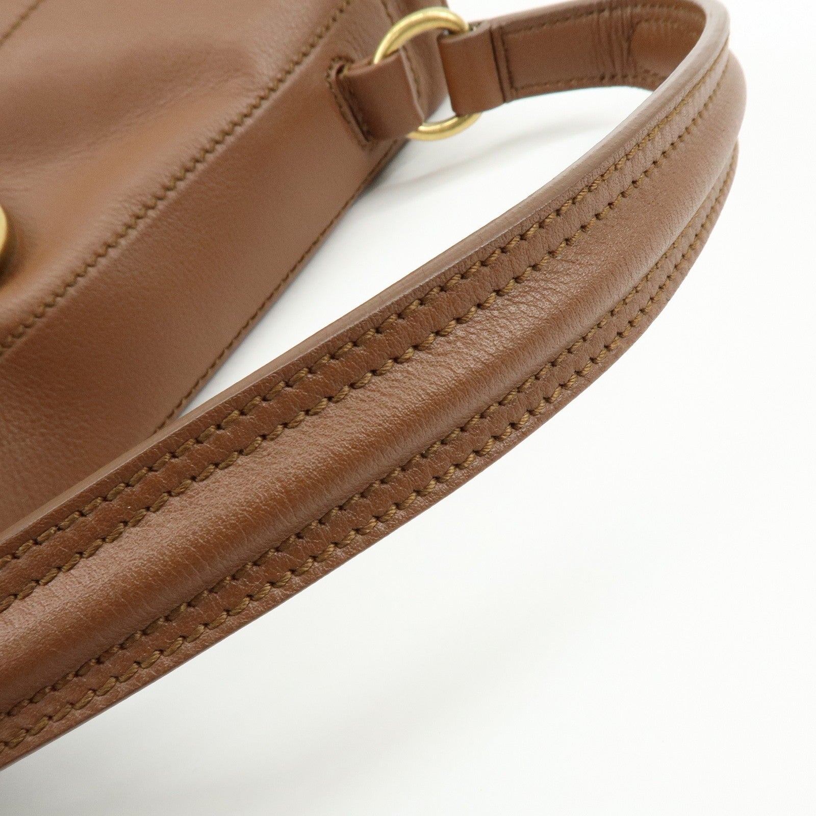 Saint Laurent Hand Bag - Brown, Leather and Canvas
