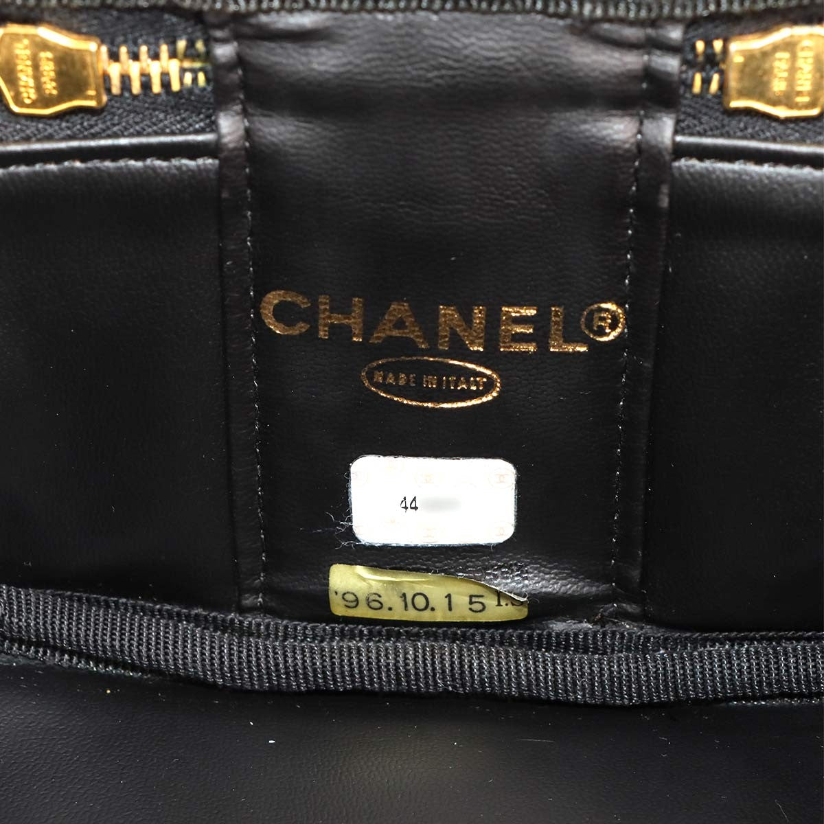 CHANEL CC Vanity Hand Bag - Black, Enamel