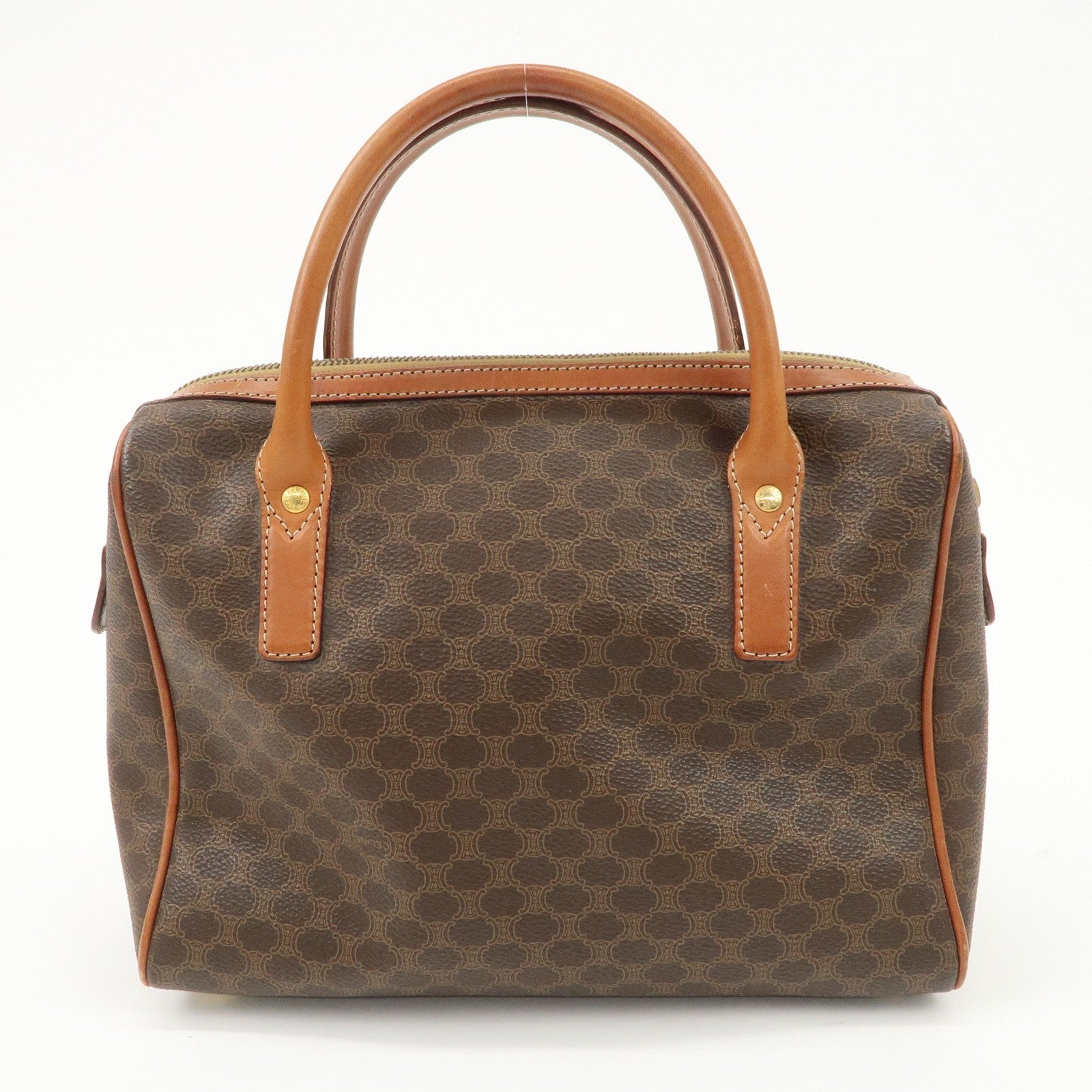 Celine Macadam Hand Bag - Brown, PVC Leather