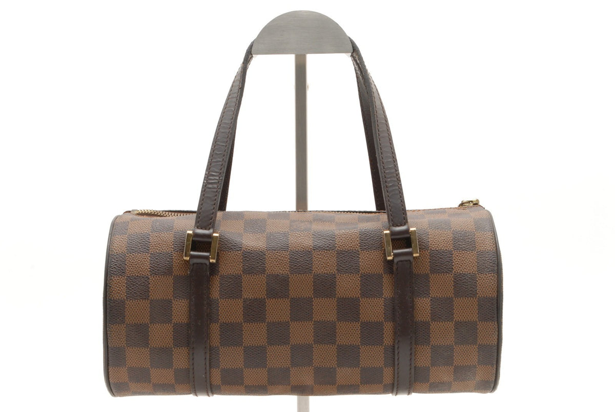 Louis Vuitton Damier Ebene Papillon 30 Hand Bag - Brown, PVC Leather
