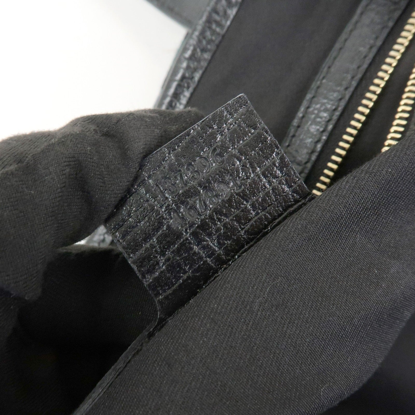 Gucci Tote Shoulder Bag - Black, Canvas Leather