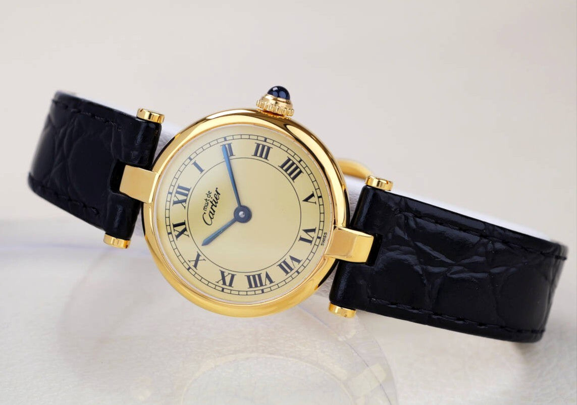 Cartier Vendome Wristwatch - Ivory, Leather