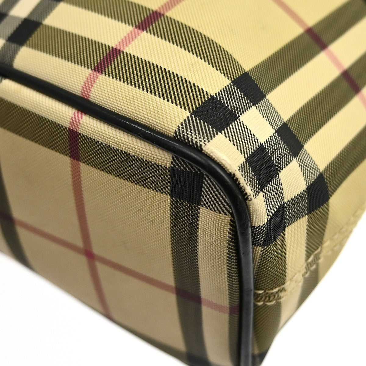 Burberry Tote Bag - Beige, Leather, PVC