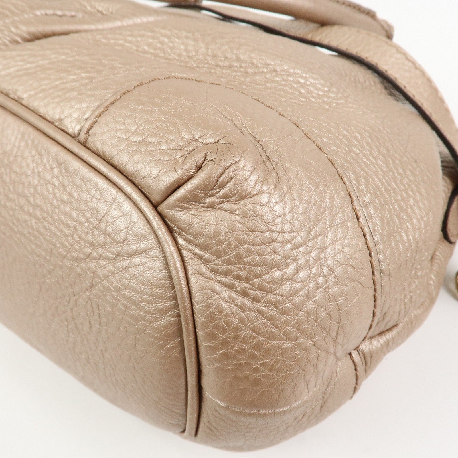 GUCCI Sukey Interlocking G Leather 2Way Bag Shoulder Bag
