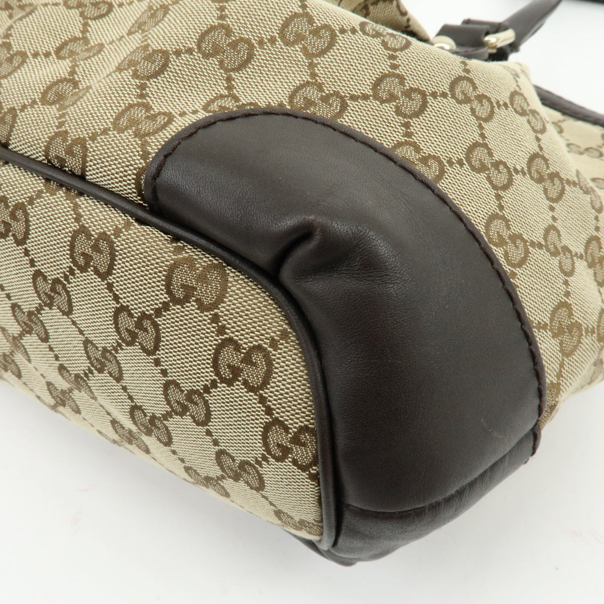 Gucci 2Way Bag - Beige Brown, GG Canvas Leather