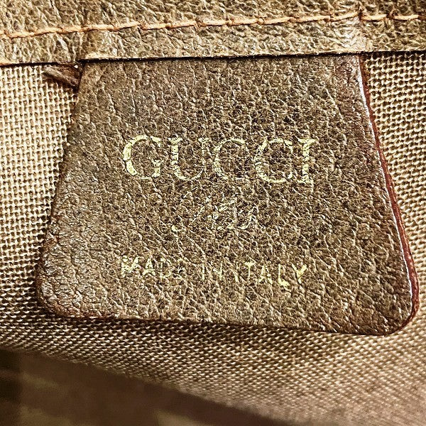 Gucci GG Plus Sherry Line Bag Tote - Brown x Beige, PVC x Leather
