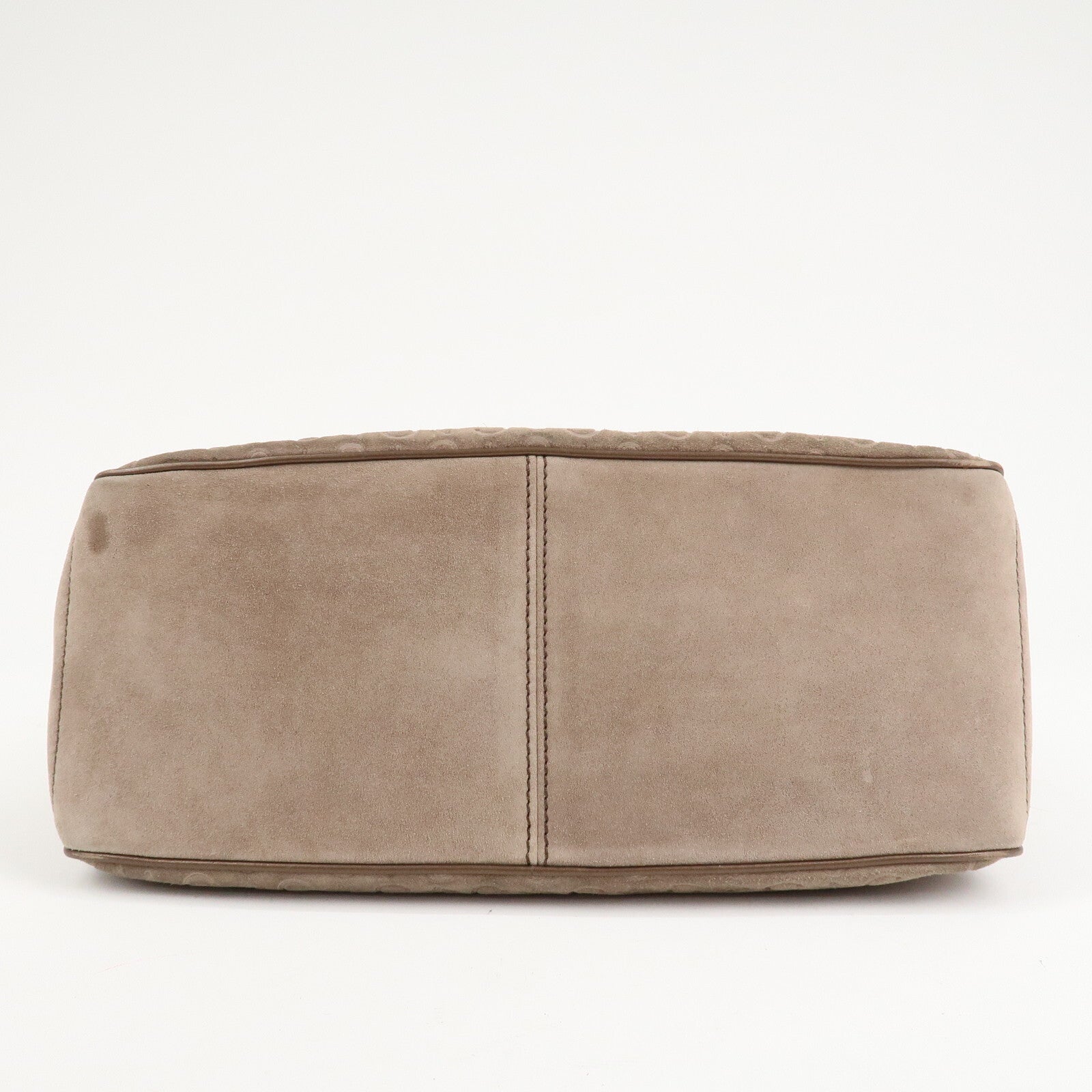 Celine C Macadam Suede Boogie Bag Handbag - Beige, Suede