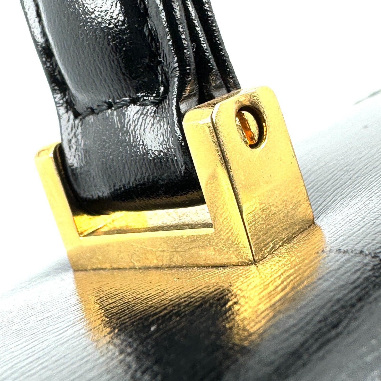 Saint Laurent YSL Hand Bag - Black, Leather
