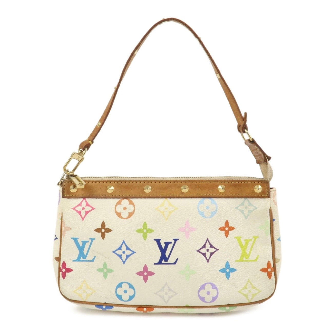 Louis Vuitton Monogram Multicolor Pochette Accessoires Blanc