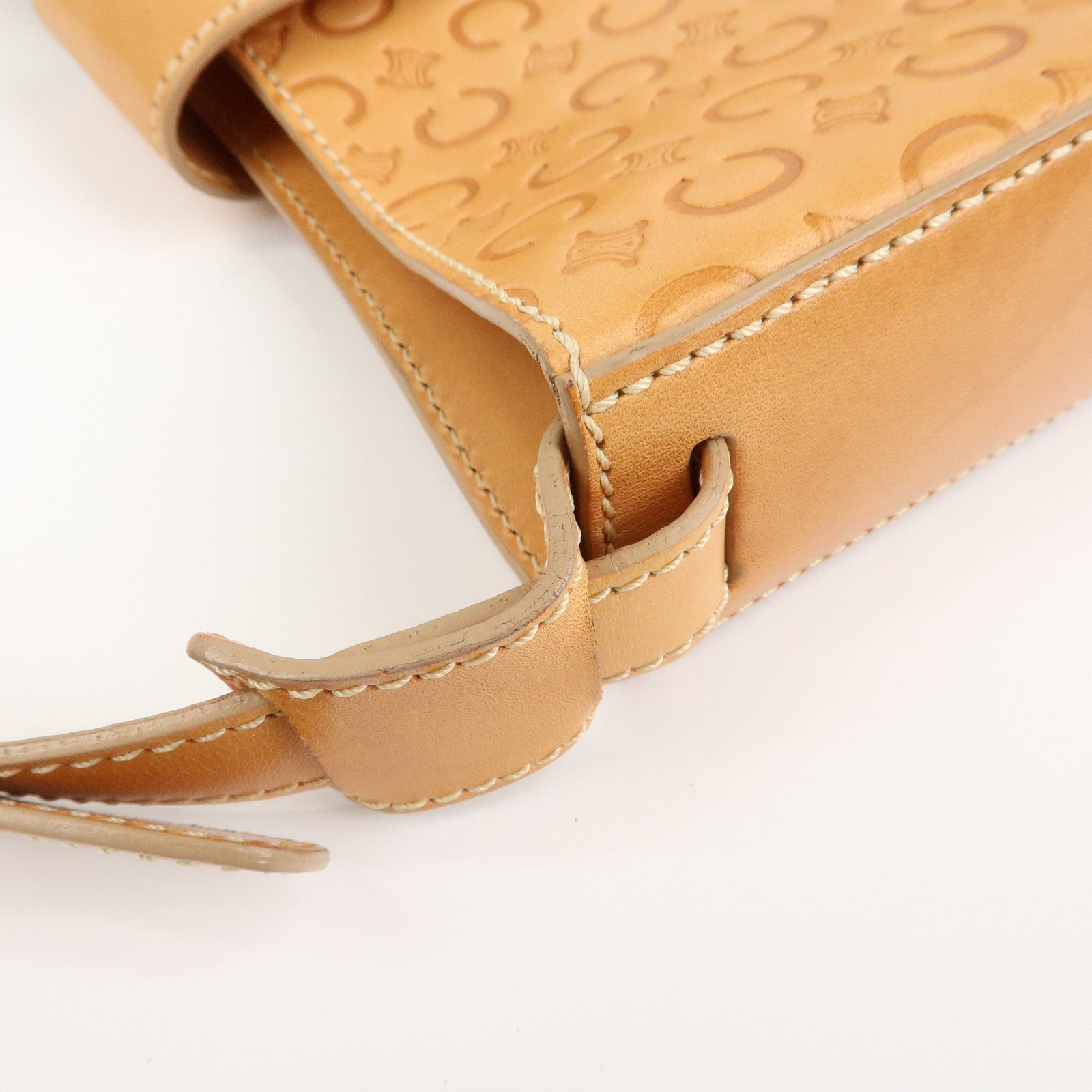Celine C Macadam Shoulder Bag - Beige, Leather