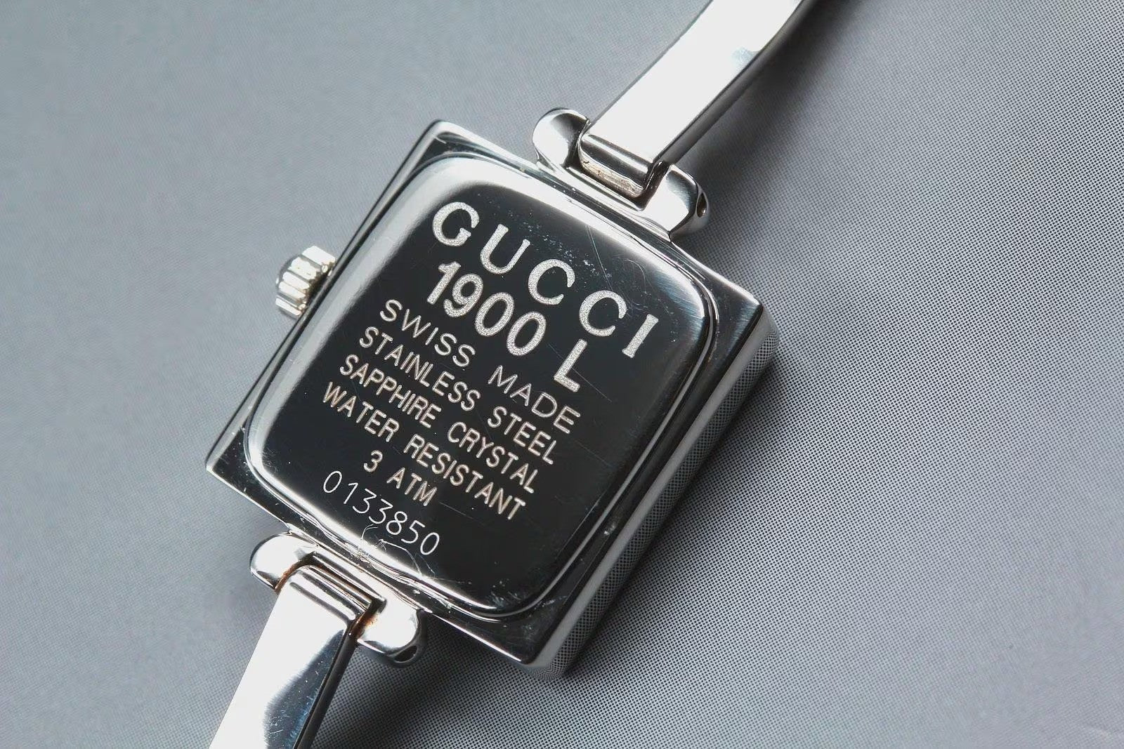 Gucci 1900L Watch - Black and Silver, Stainless Steel