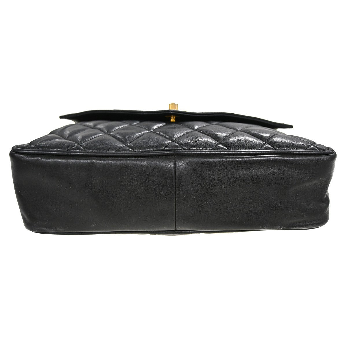 Chanel Single Chain Shoulder Bag - Black, Lambskin
