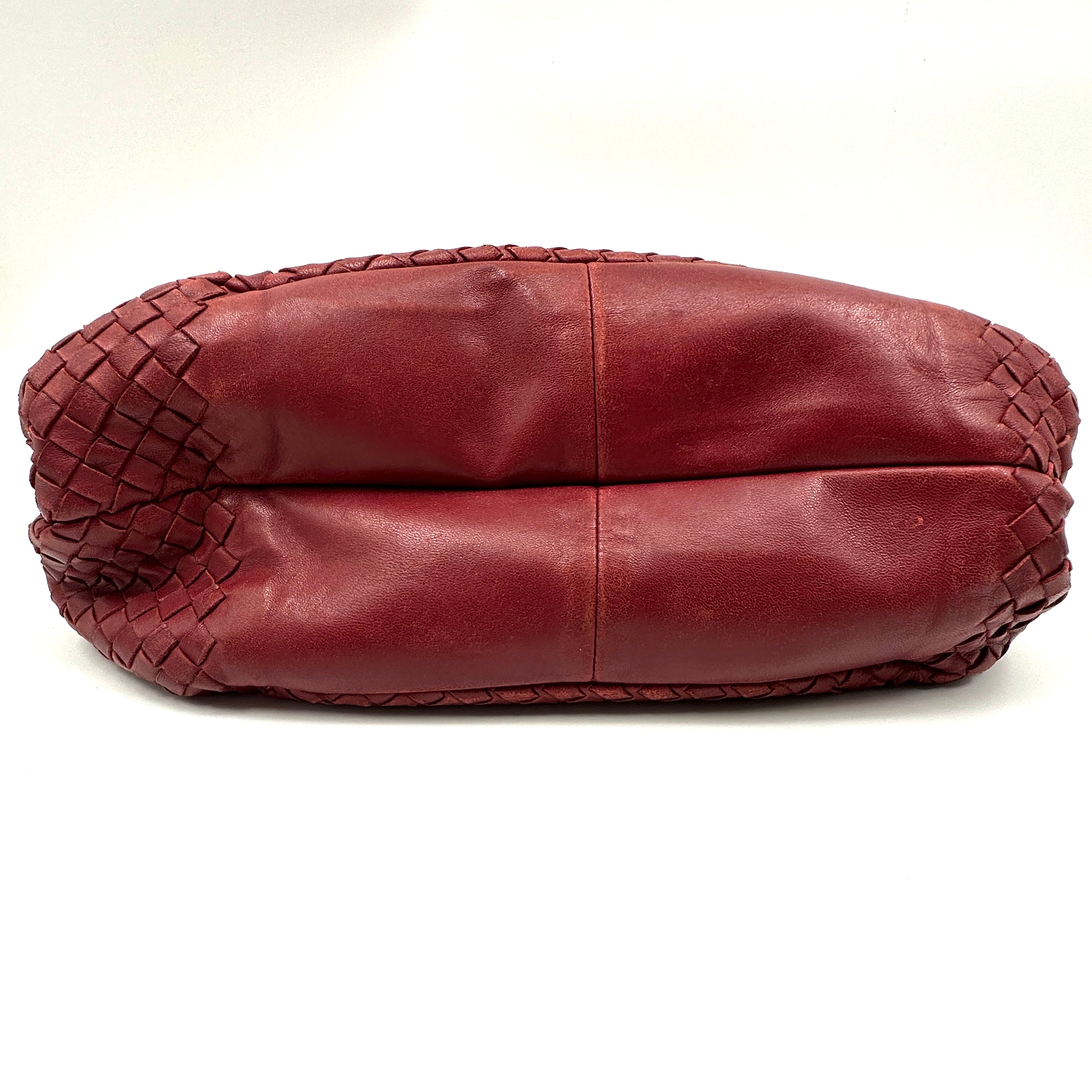 Intrecciato Campana Leather Shoulder Bag