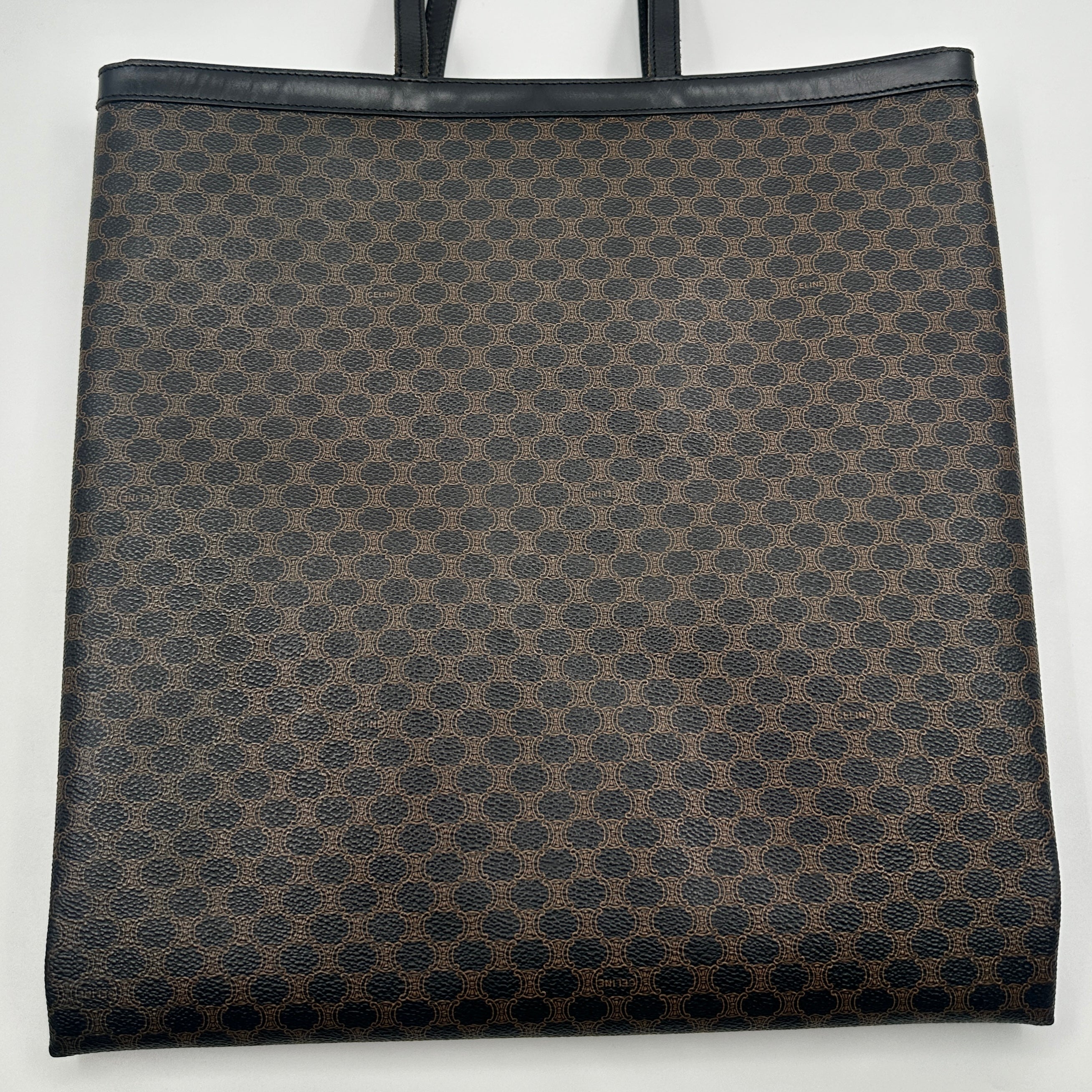 Macadam Tote Bag Black/Brown PVC, Leather