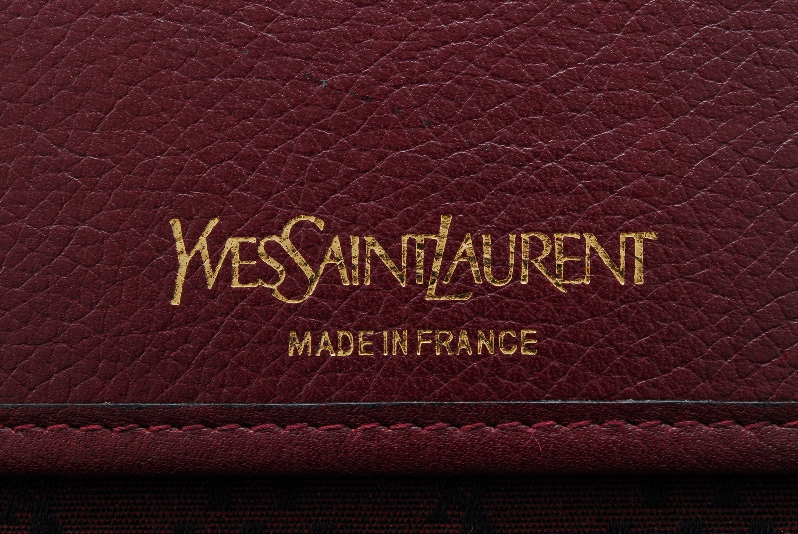 Yves Saint Laurent Quilted Clutch Bag - Red Bordeaux, Leather