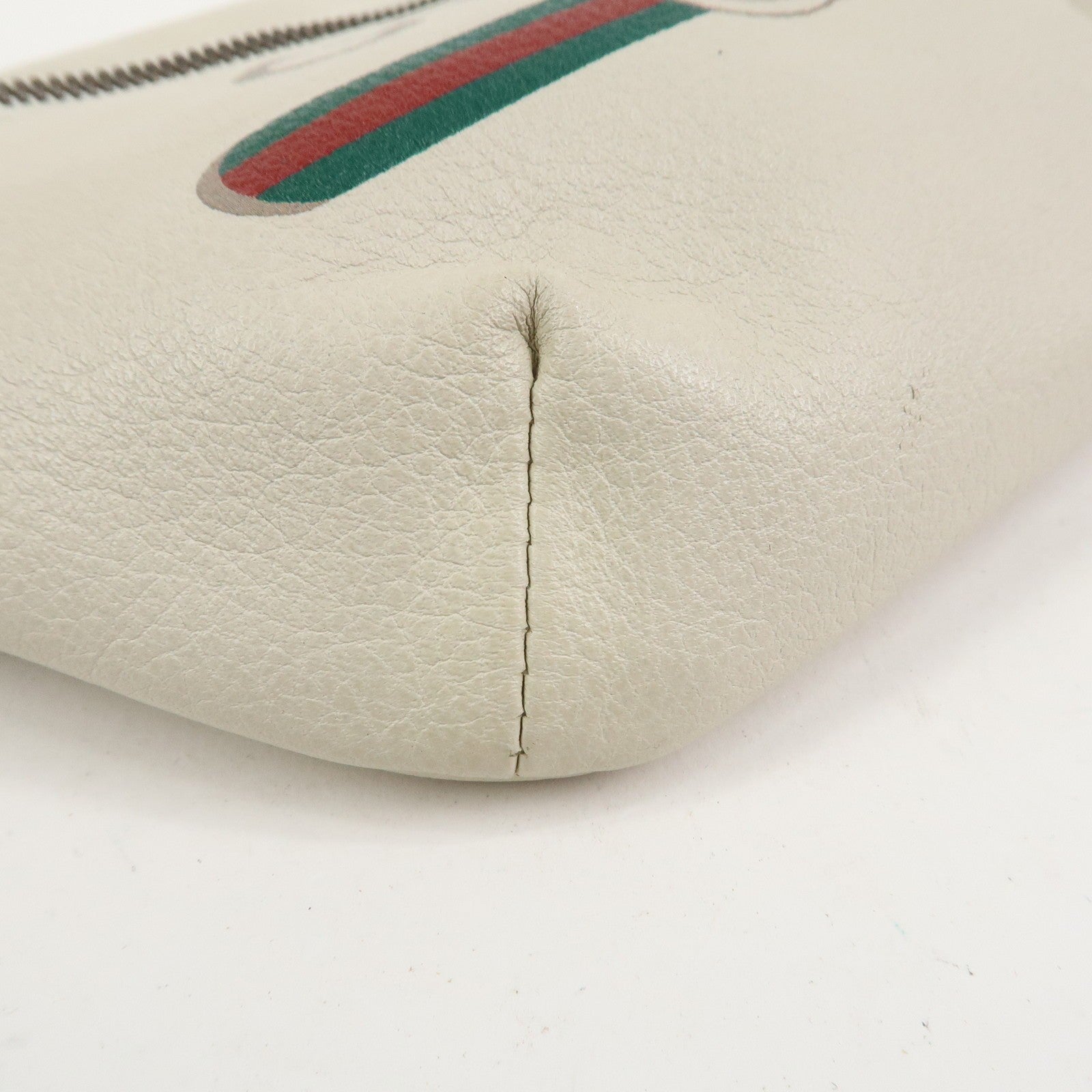 Gucci Sherry Leather Waist Pouch - White, Leather
