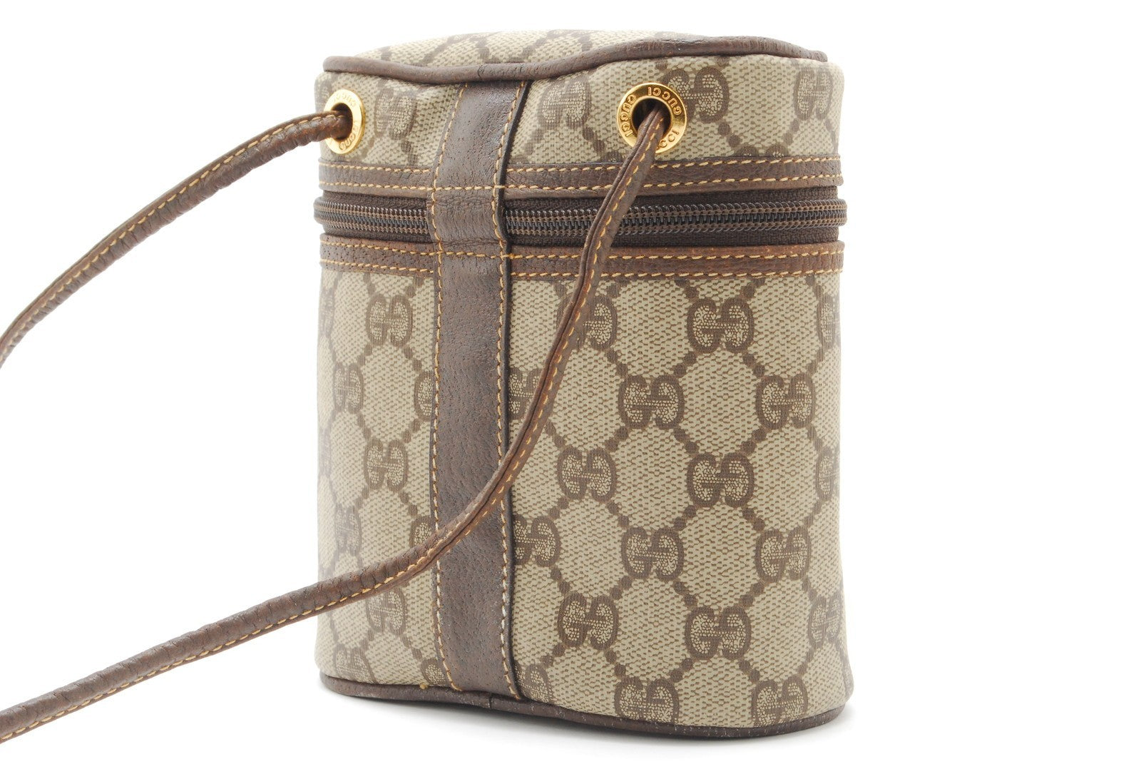 Gucci Vintage GG Supreme Shoulder Bag - Brown, PVC Leather