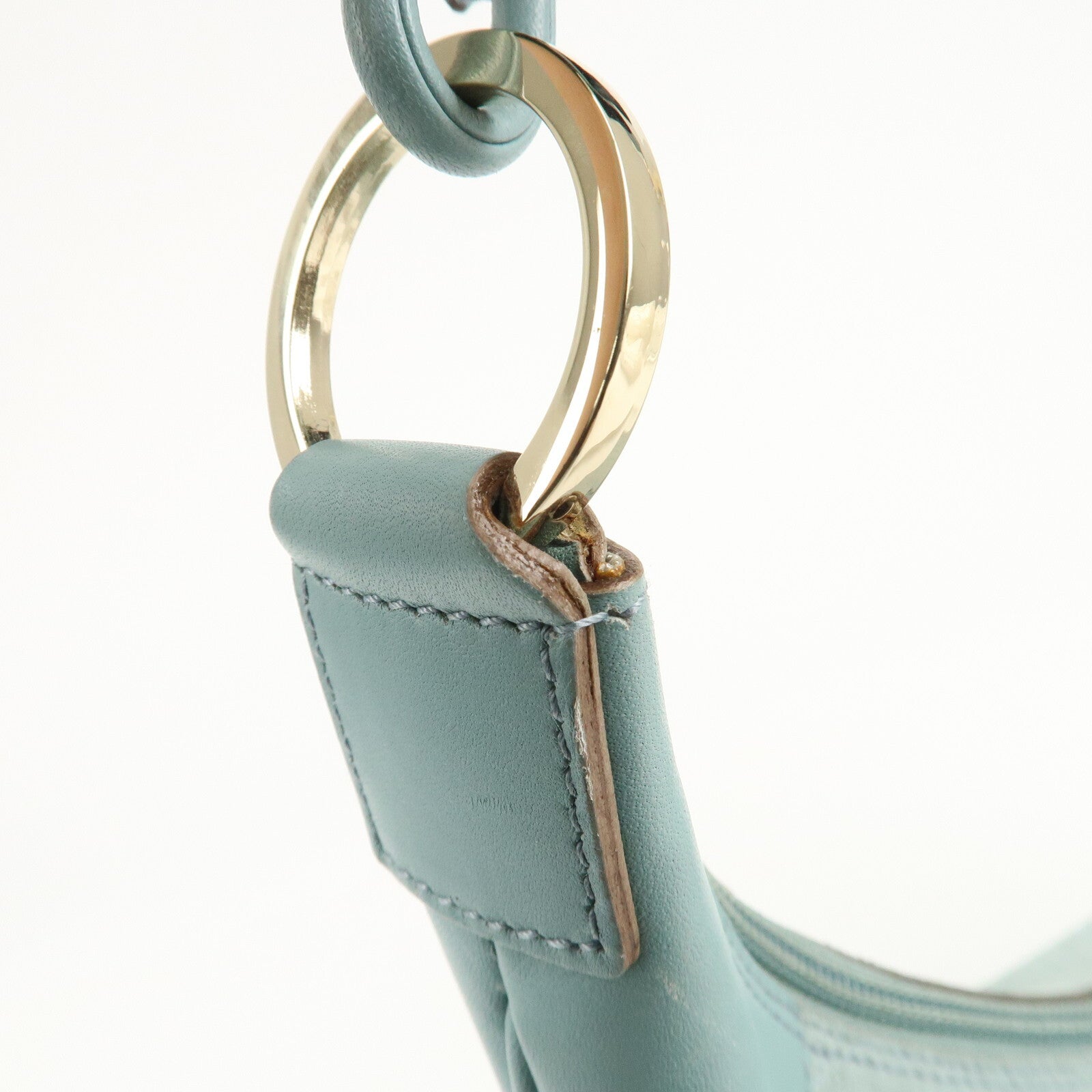 Gucci Shoulder Bag - Light Blue, Suede, Leather