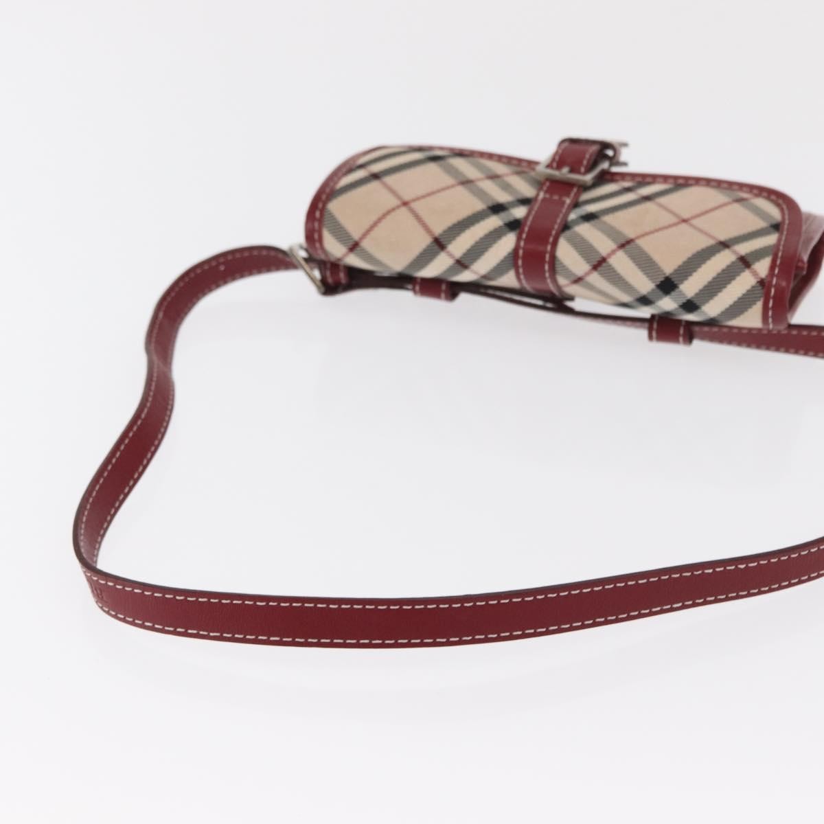 Burberry Nova Check Blue Label Waist Bag - Beige / Silver, Canvas
