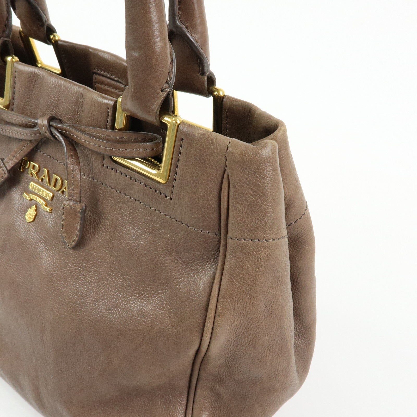 Prada 2Way Bag - Brown, Calf Leather