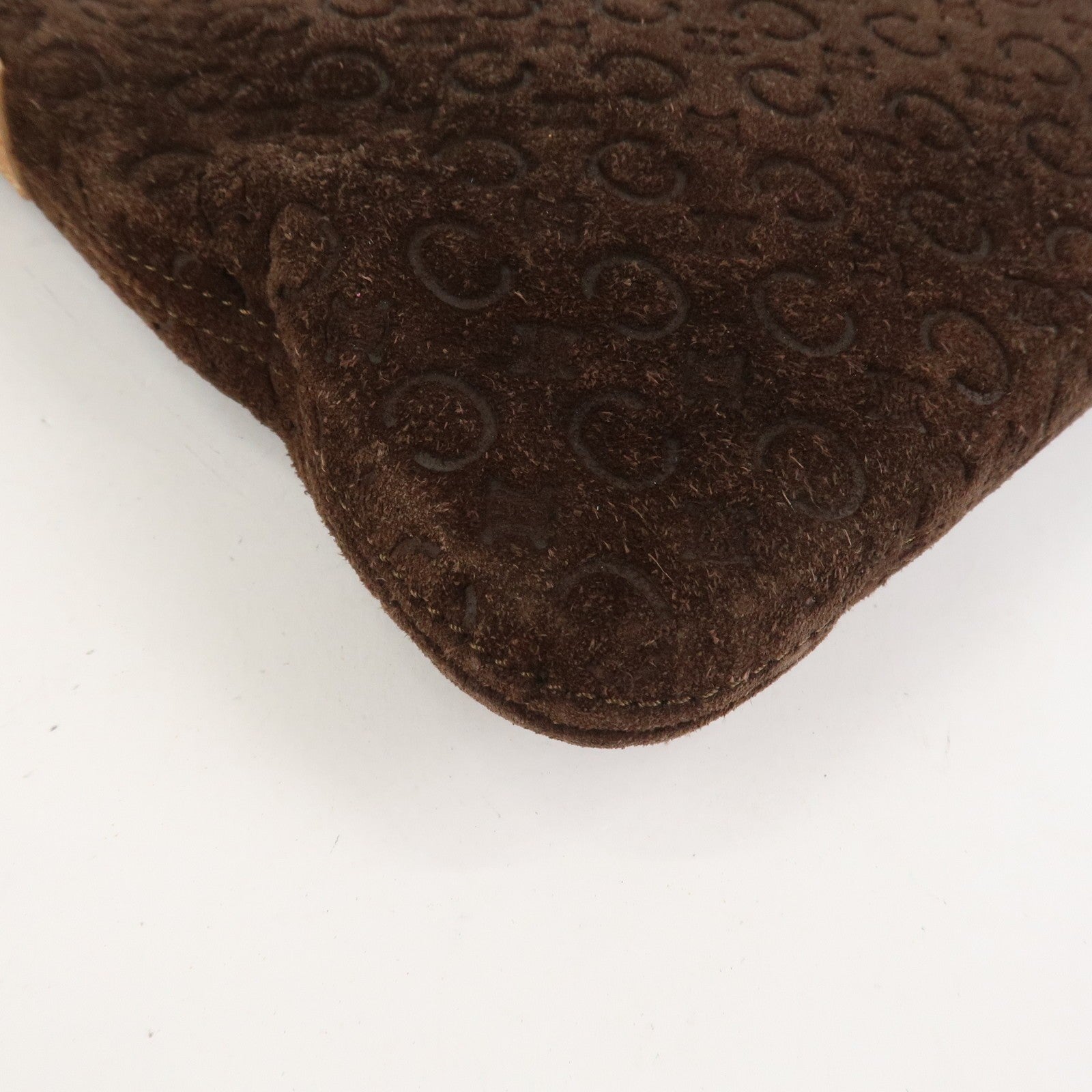 Celine C Macadam Shoulder Bag - Brown, Suede Leather