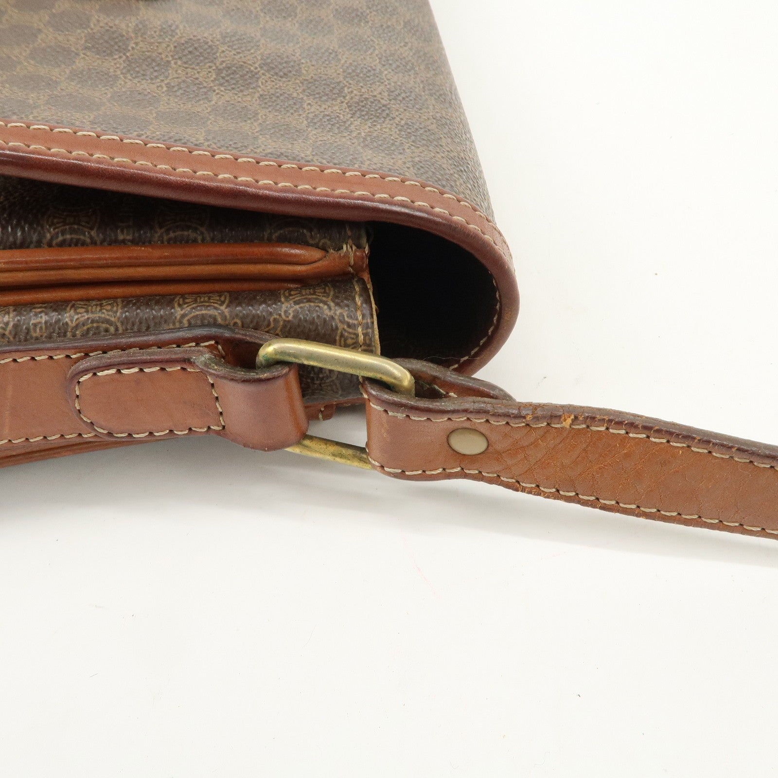 Celine Macadam Shoulder Bag - Brown, PVC