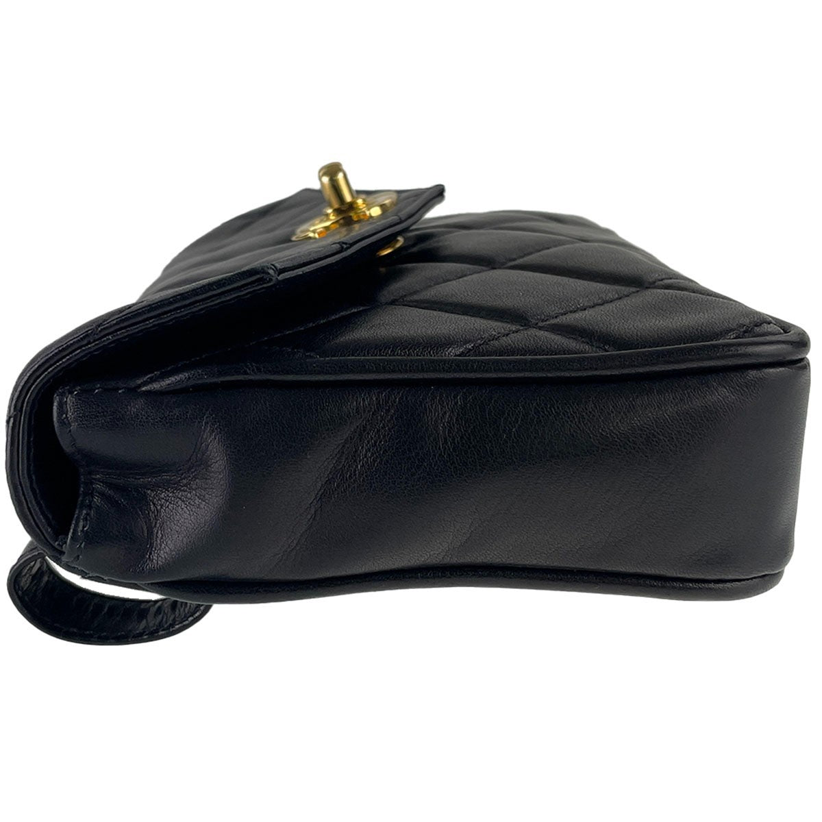 CHANEL Matelasse Waist Bag - Black, Lambskin Leather