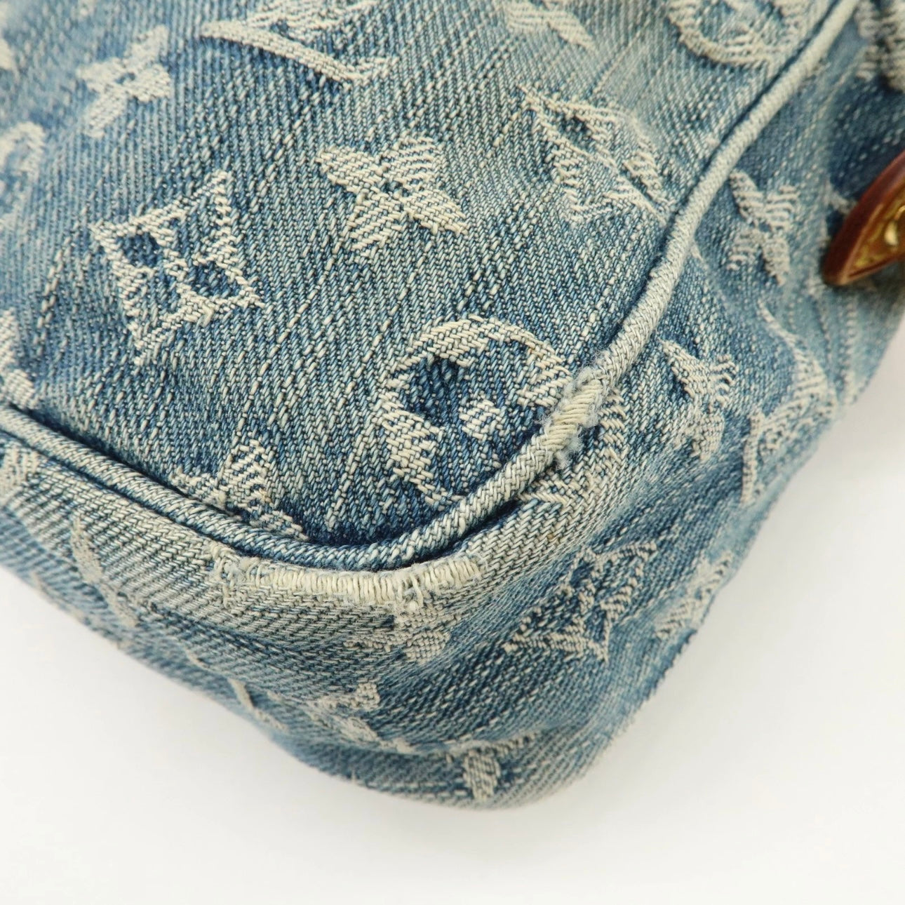 Louis Vuitton Monogram Denim Camera Bag Shoulder Bag Blue