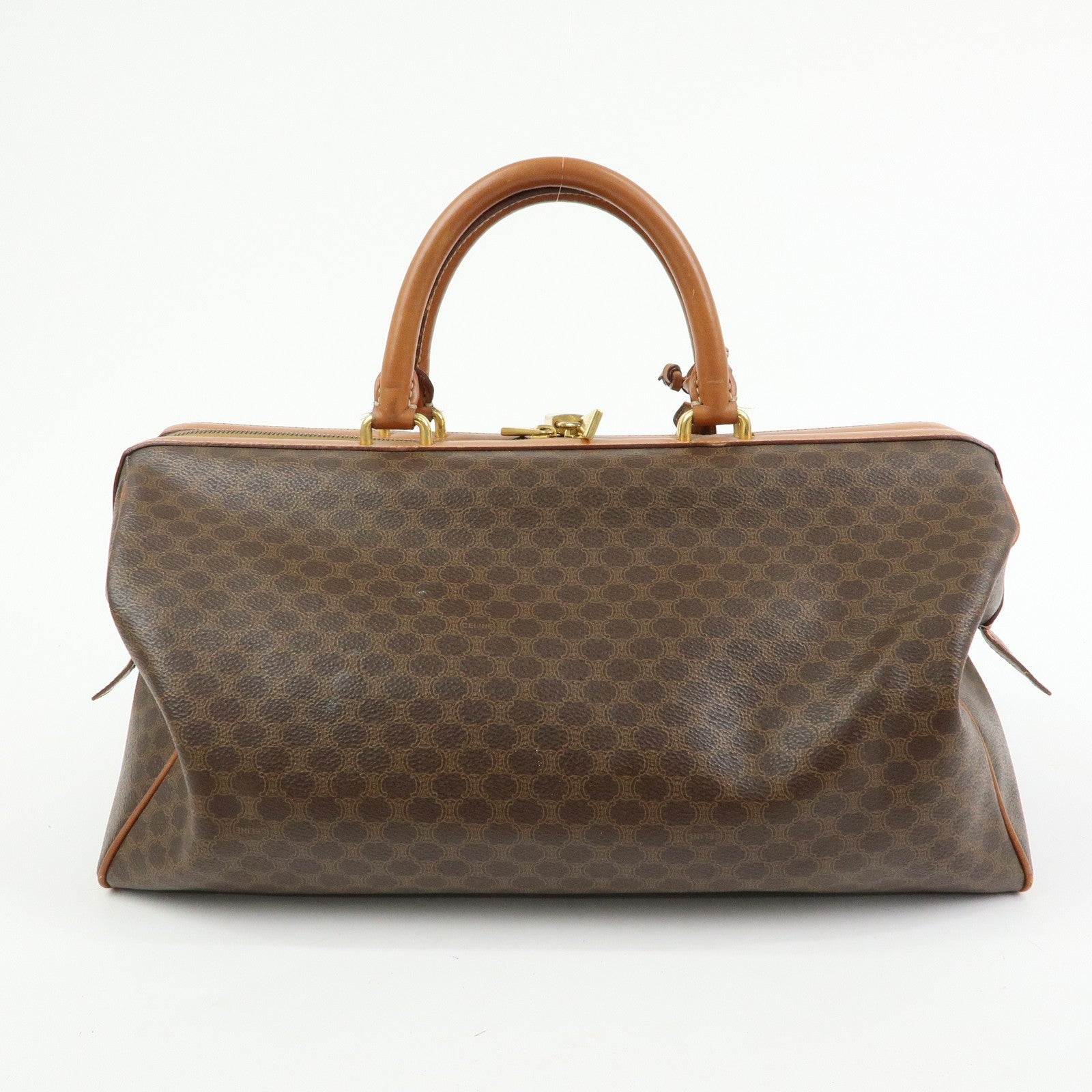 Celine Macadam 2WAY Bag - Brown, PVC Leather