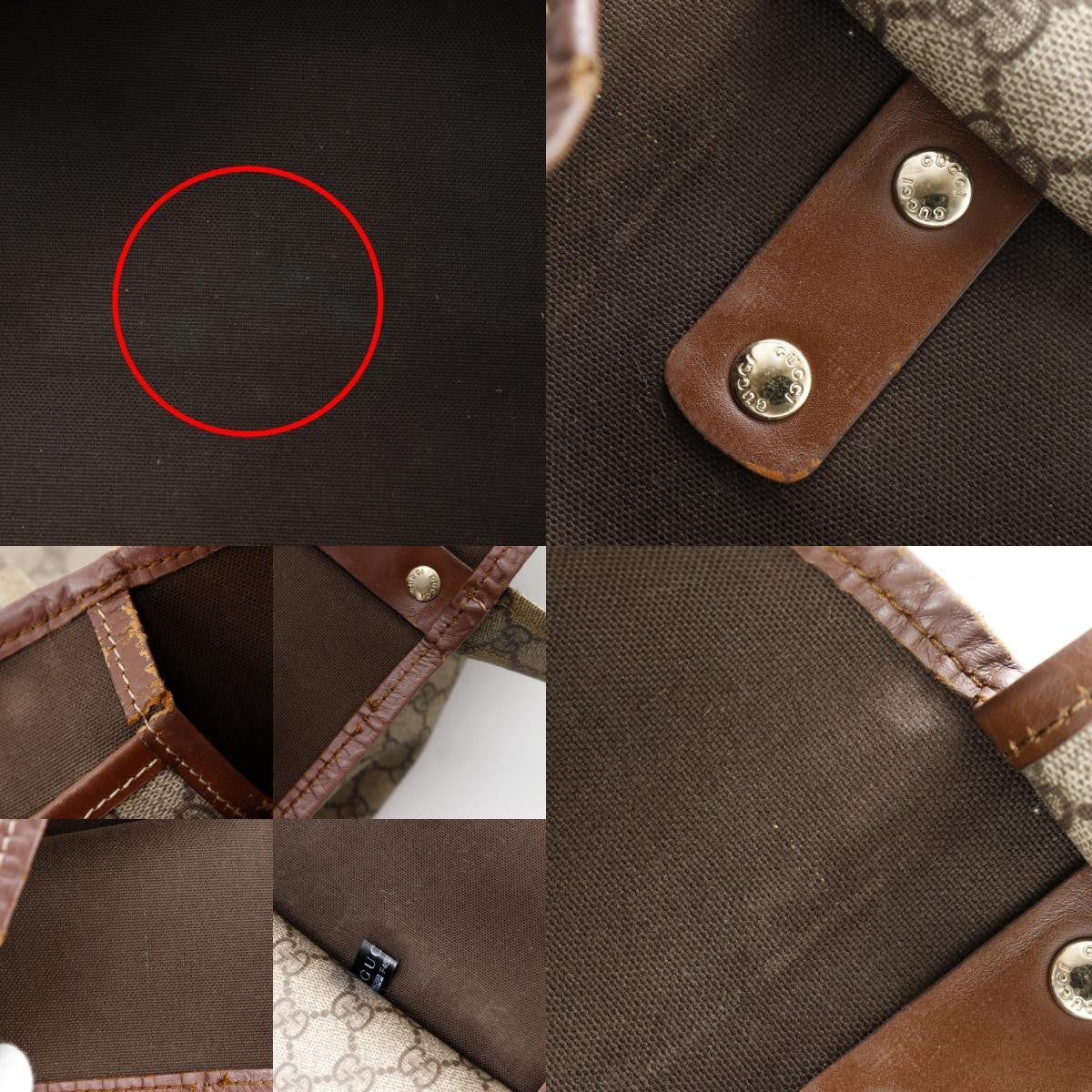 Gucci Sherry Line Tote Bag - Brown, GG Supreme Canvas