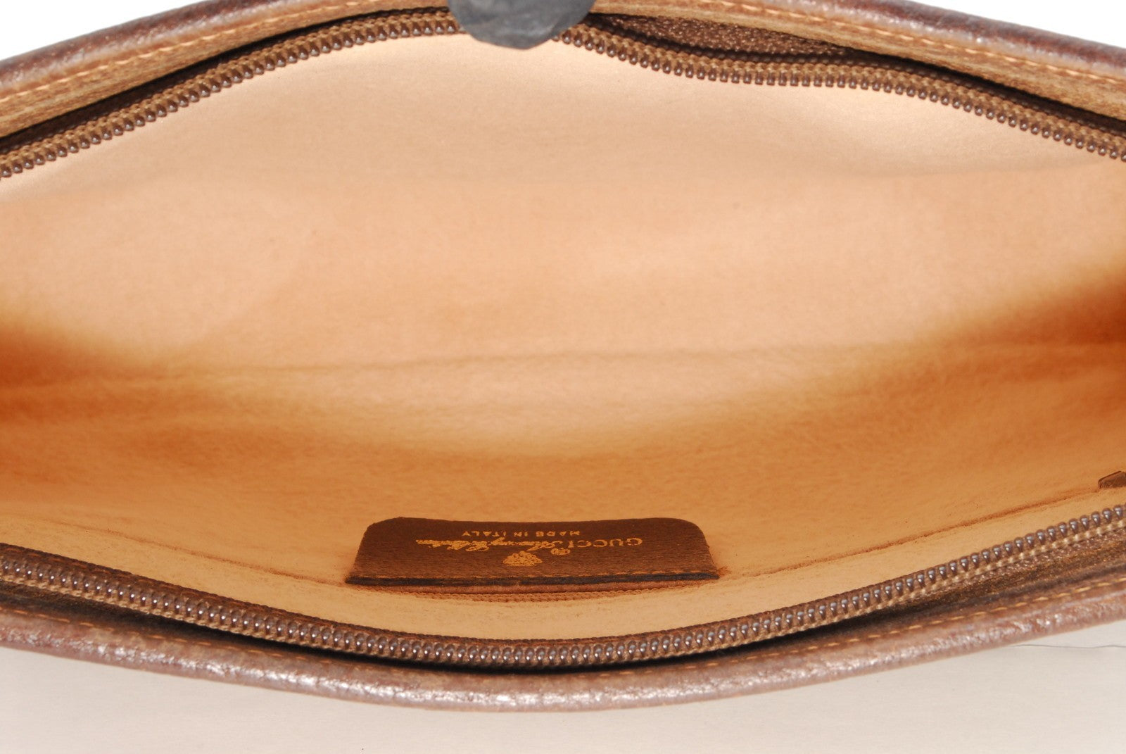 Gucci Vintage Clutch Bag - Brown, PVC Leather