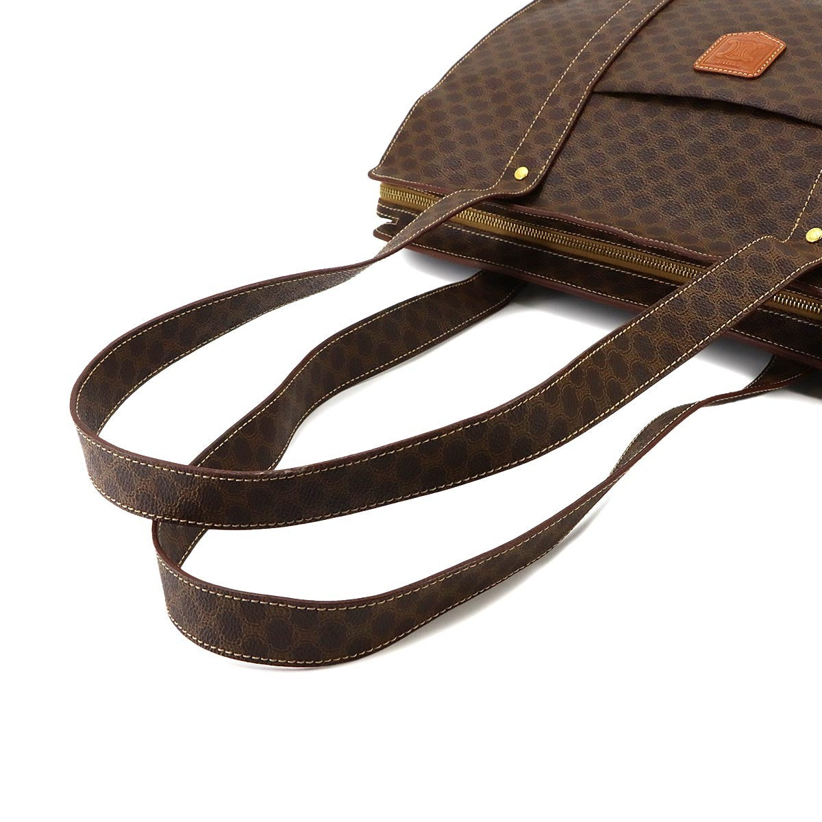 Celine Macadam Tote Bag - Brown, PVC Leather